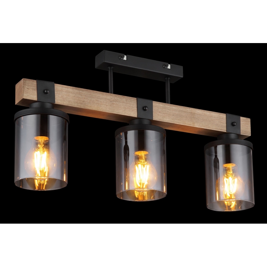 Globo - Candelabro integrado 3xE27/60W/230V carvalho