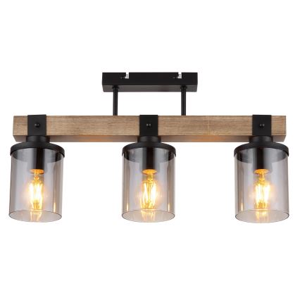 Globo - Candelabro integrado 3xE27/60W/230V carvalho