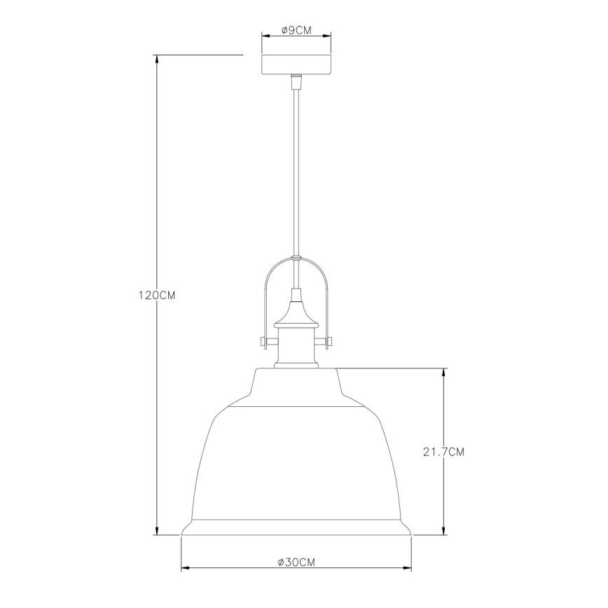 Globo - Candelabro suspenso 1xE27/60W/230V diâmetro 30 cm