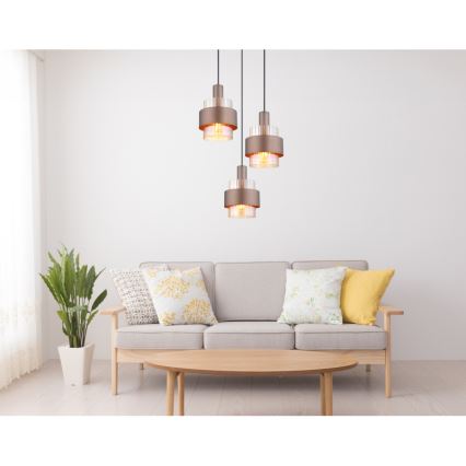 Globo - Candeeiro suspenso 3xE27/60W/230V diâmetro 45 cm