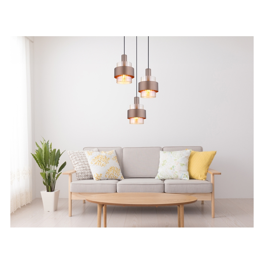 Globo - Candeeiro suspenso 3xE27/60W/230V diâmetro 45 cm