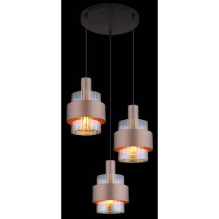 Globo - Candeeiro suspenso 3xE27/60W/230V diâmetro 45 cm
