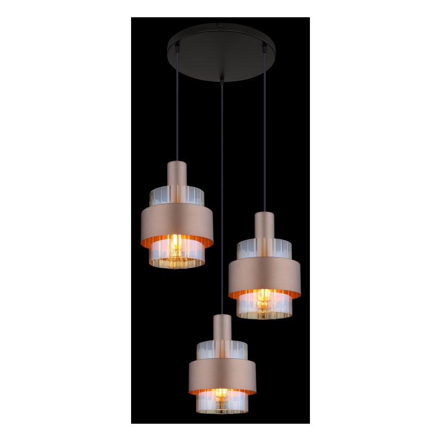 Globo - Candeeiro suspenso 3xE27/60W/230V diâmetro 45 cm