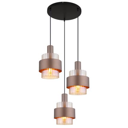 Globo - Candeeiro suspenso 3xE27/60W/230V diâmetro 45 cm