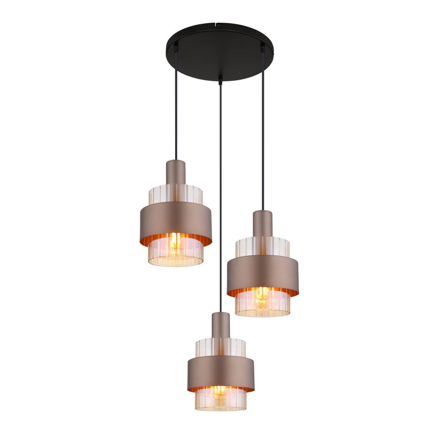 Globo - Candeeiro suspenso 3xE27/60W/230V diâmetro 45 cm