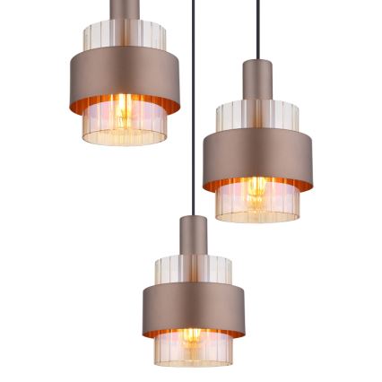 Globo - Candeeiro suspenso 3xE27/60W/230V diâmetro 45 cm