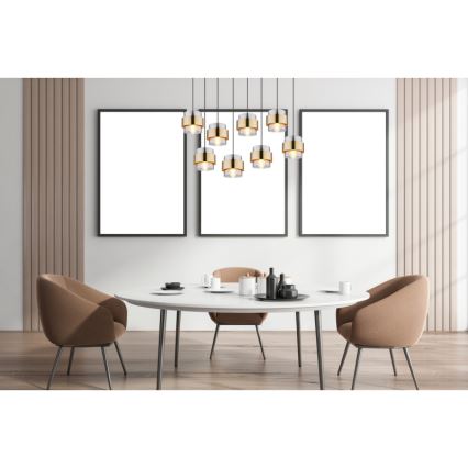 Globo - Candeeiro suspenso 8xE27/60W/230V