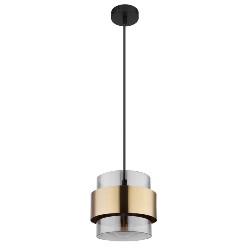 Globo - Candelabro suspenso 1xE27/60W/230V preto/latão