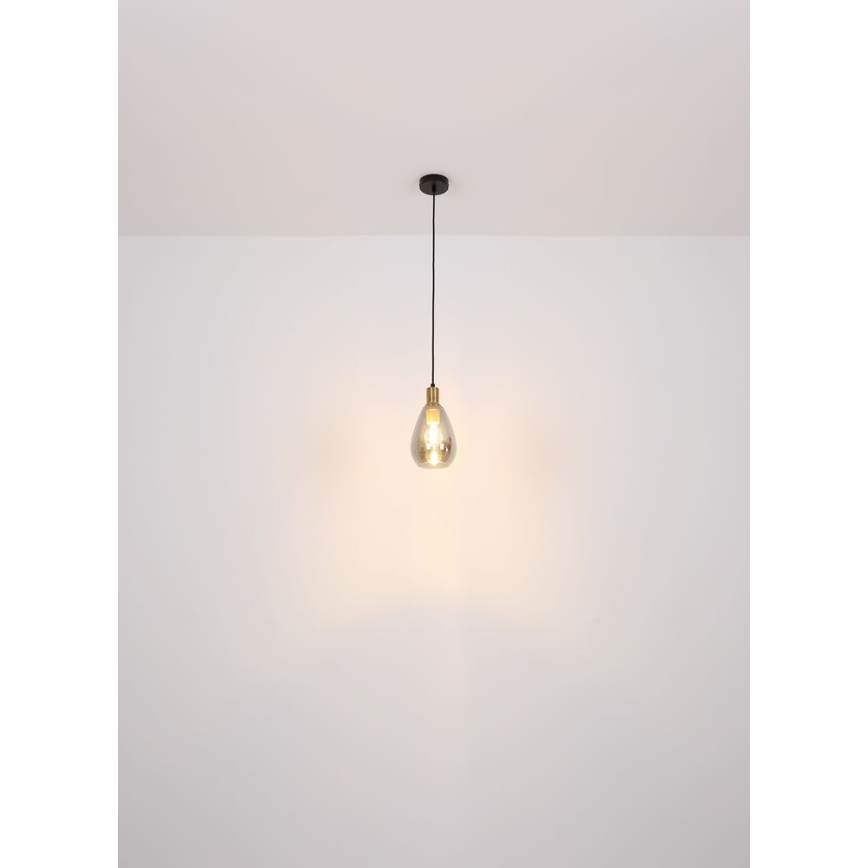 Globo - Candelabro suspenso 1xE27/40W/230V latão