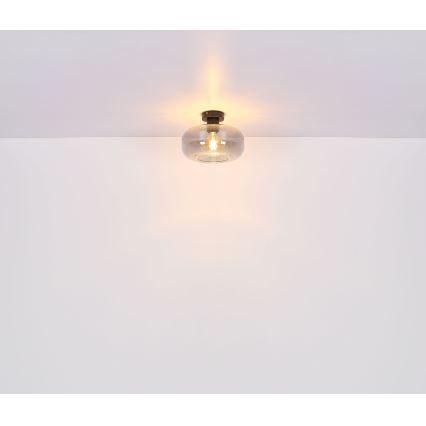 Globo - Candeeiro integrado 1xE27/40W/230V diâmetro 28 cm cinzento