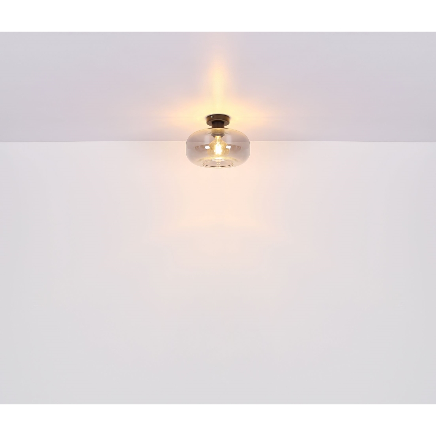 Globo - Candeeiro integrado 1xE27/40W/230V diâmetro 28 cm cinzento