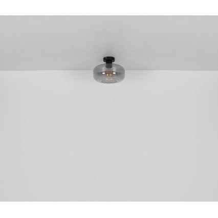 Globo - Candeeiro integrado 1xE27/40W/230V diâmetro 28 cm cinzento