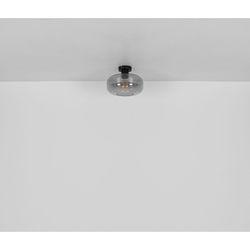 Globo - Candeeiro integrado 1xE27/40W/230V diâmetro 28 cm cinzento