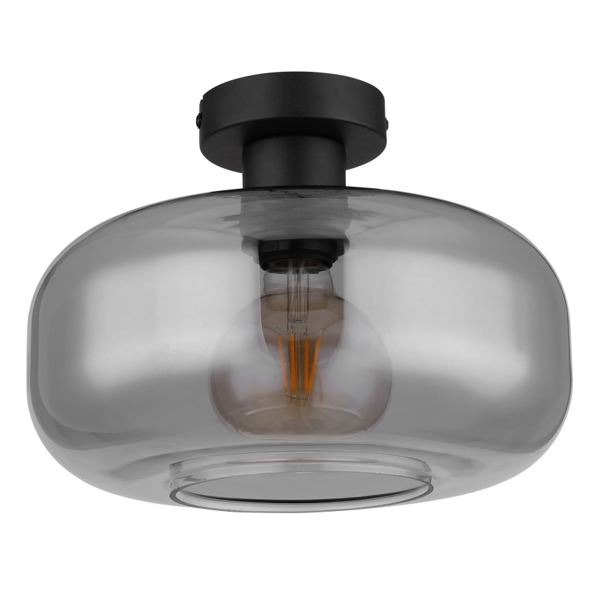 Globo - Candeeiro integrado 1xE27/40W/230V diâmetro 28 cm cinzento