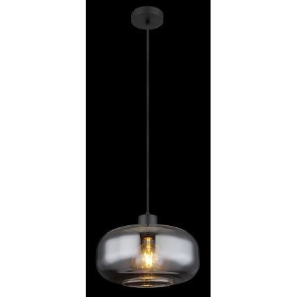 Globo - Candeeiro suspenso 1xE27/40W/230V diâmetro 28 cm cinzento