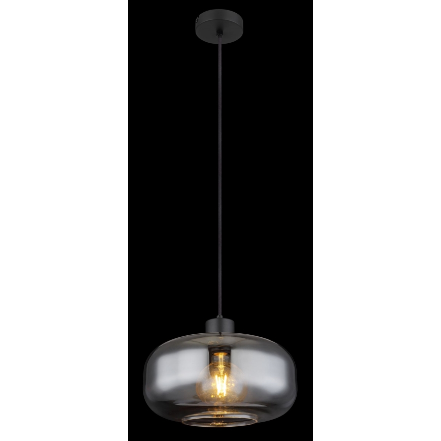 Globo - Candeeiro suspenso 1xE27/40W/230V diâmetro 28 cm cinzento