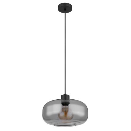 Globo - Candeeiro suspenso 1xE27/40W/230V diâmetro 28 cm cinzento