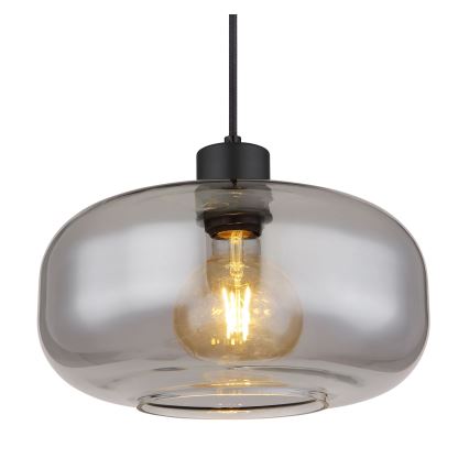 Globo - Candeeiro suspenso 1xE27/40W/230V diâmetro 28 cm cinzento
