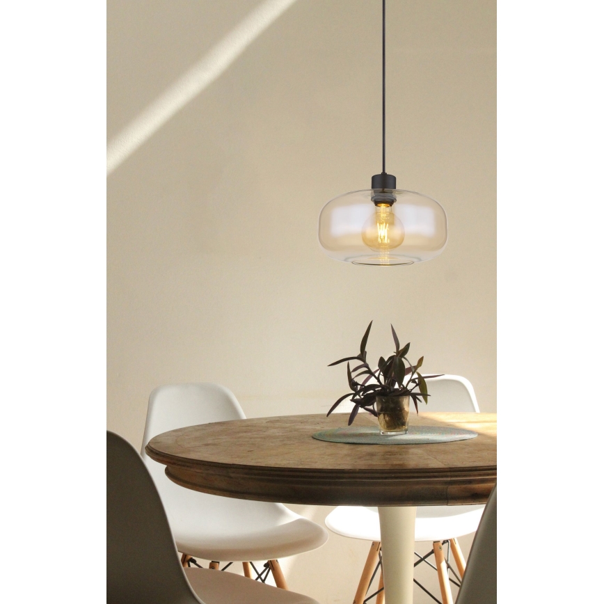 Globo - Candeeiro suspenso 1xE27/40W/230V diâmetro 28 cm transparente