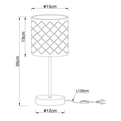 Globo - Candeeiro de mesa 1xE14/40W/230V