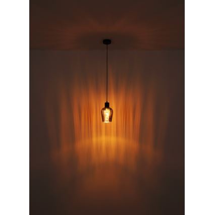 Globo - Candeeiro suspenso 1xE27/40W/230V diâmetro 13,5 cm preto