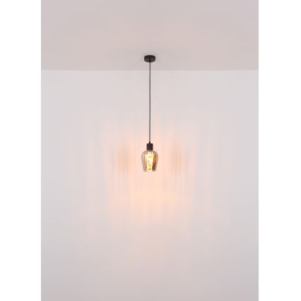 Globo - Candeeiro suspenso 1xE27/40W/230V diâmetro 13,5 cm preto
