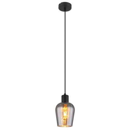 Globo - Candeeiro suspenso 1xE27/40W/230V diâmetro 13,5 cm preto
