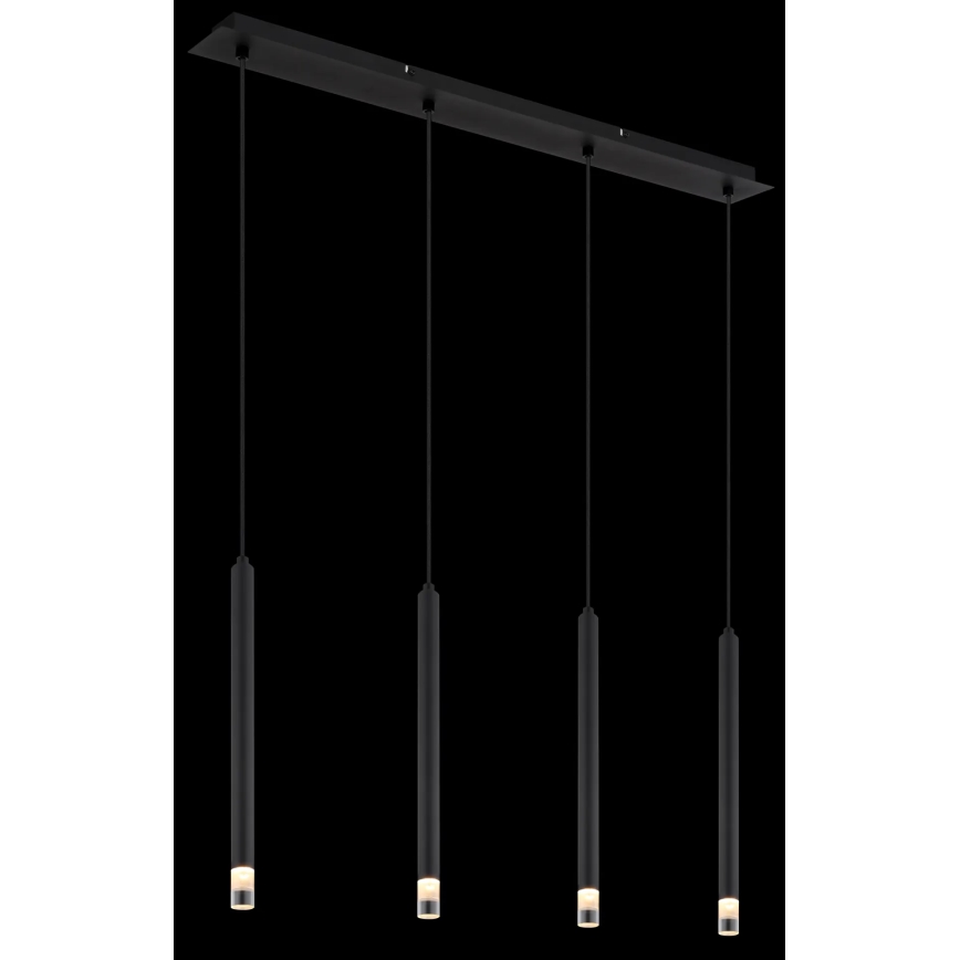 Globo - Candeeiro suspenso 4xG9/4W/230V preto
