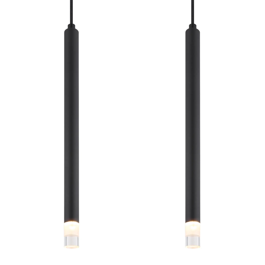 Globo - Candeeiro suspenso 4xG9/4W/230V preto
