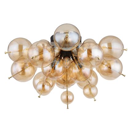 Globo - Candeeiro integrado 3xE14/25W/230V diâmetro 55 cm dourado