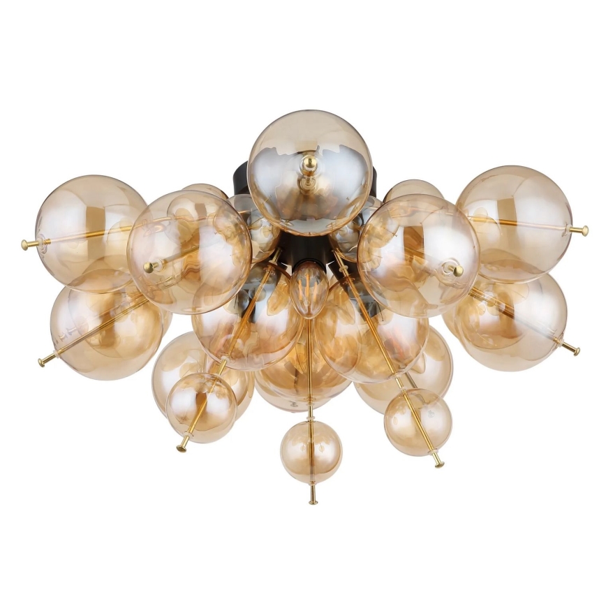 Globo - Candeeiro integrado 3xE14/25W/230V diâmetro 55 cm dourado