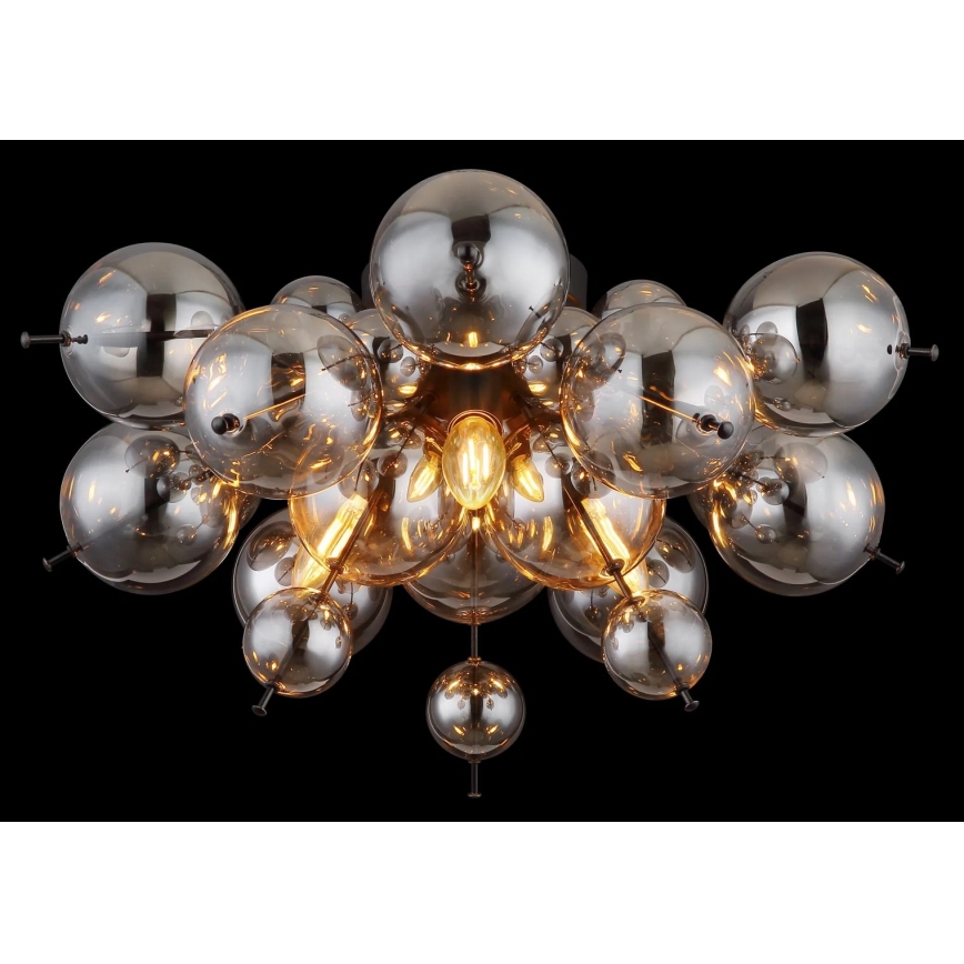 Globo - Candeeiro integrado 3xE14/25W/230V diâmetro 55 cm preto
