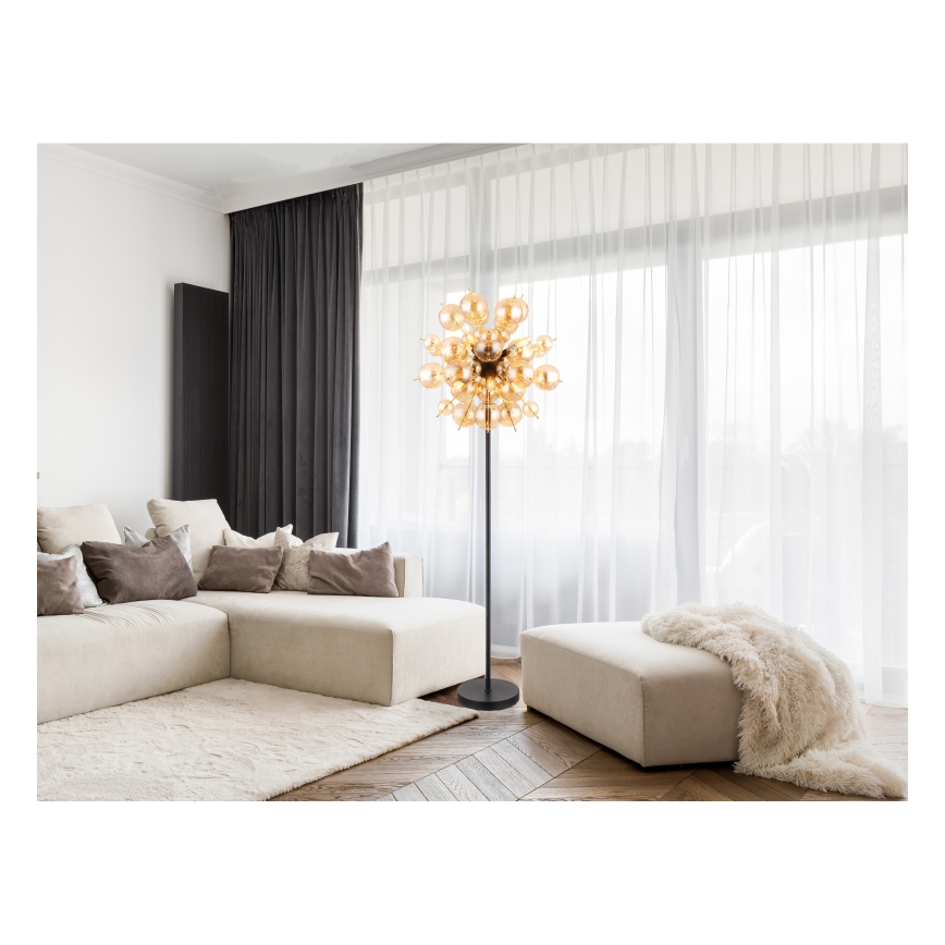 Globo - Candeeiro de pé 6xE14/25W/230V dourado