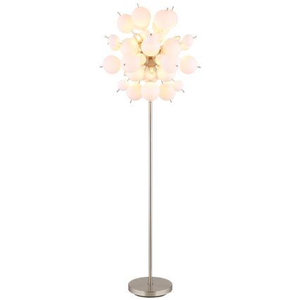 Globo - Candeeiro de chão 6xE14/25W/230V branco
