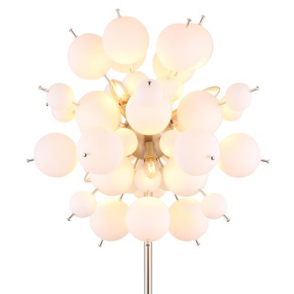 Globo - Candeeiro de chão 6xE14/25W/230V branco