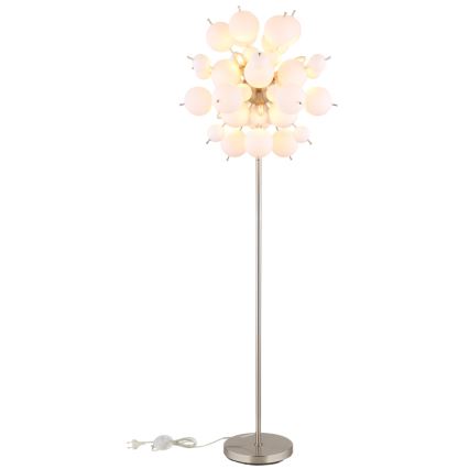 Globo - Candeeiro de chão 6xE14/25W/230V branco
