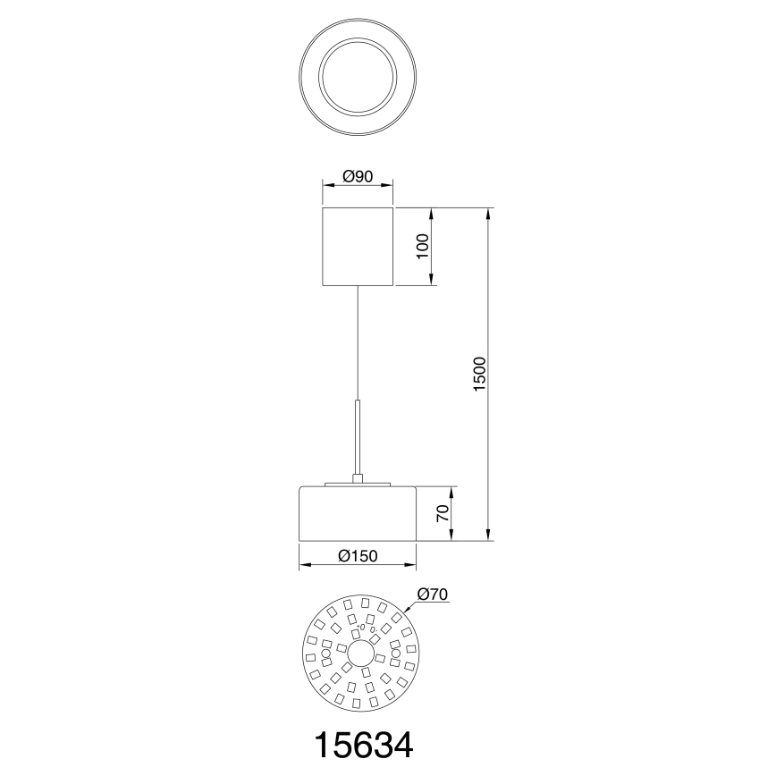 Globo - Candeeiro suspenso LED LED/6W/230V