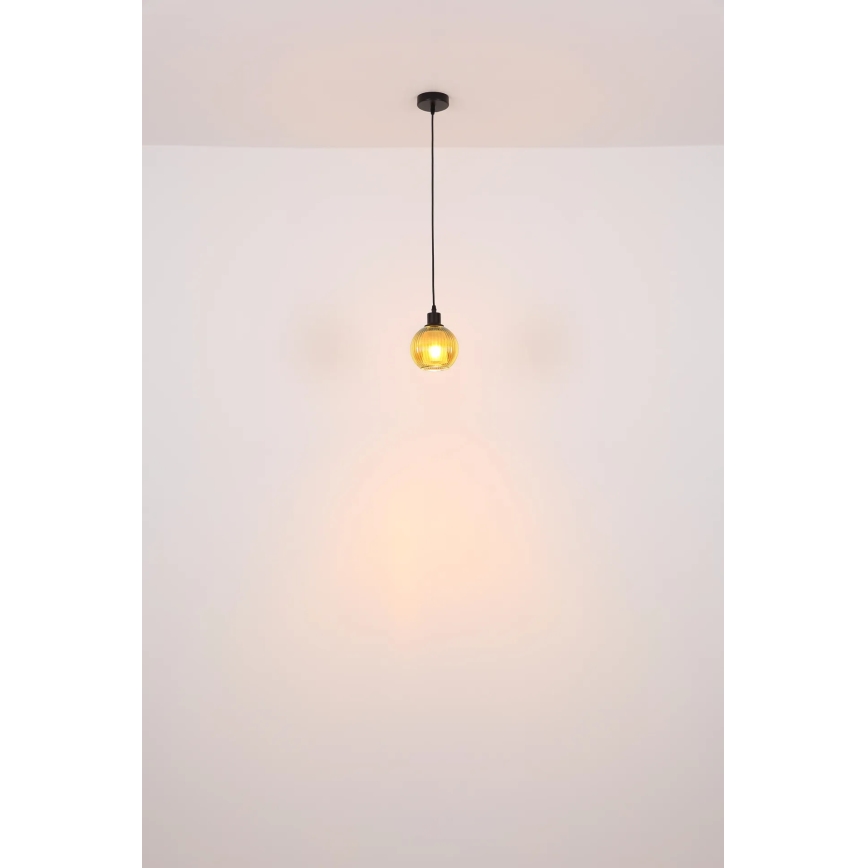 Globo - Candeeiro suspenso 1xE27/25W/230V diâmetro 15 cm verde