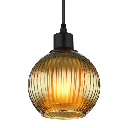 Globo - Candeeiro suspenso 1xE27/25W/230V diâmetro 15 cm verde