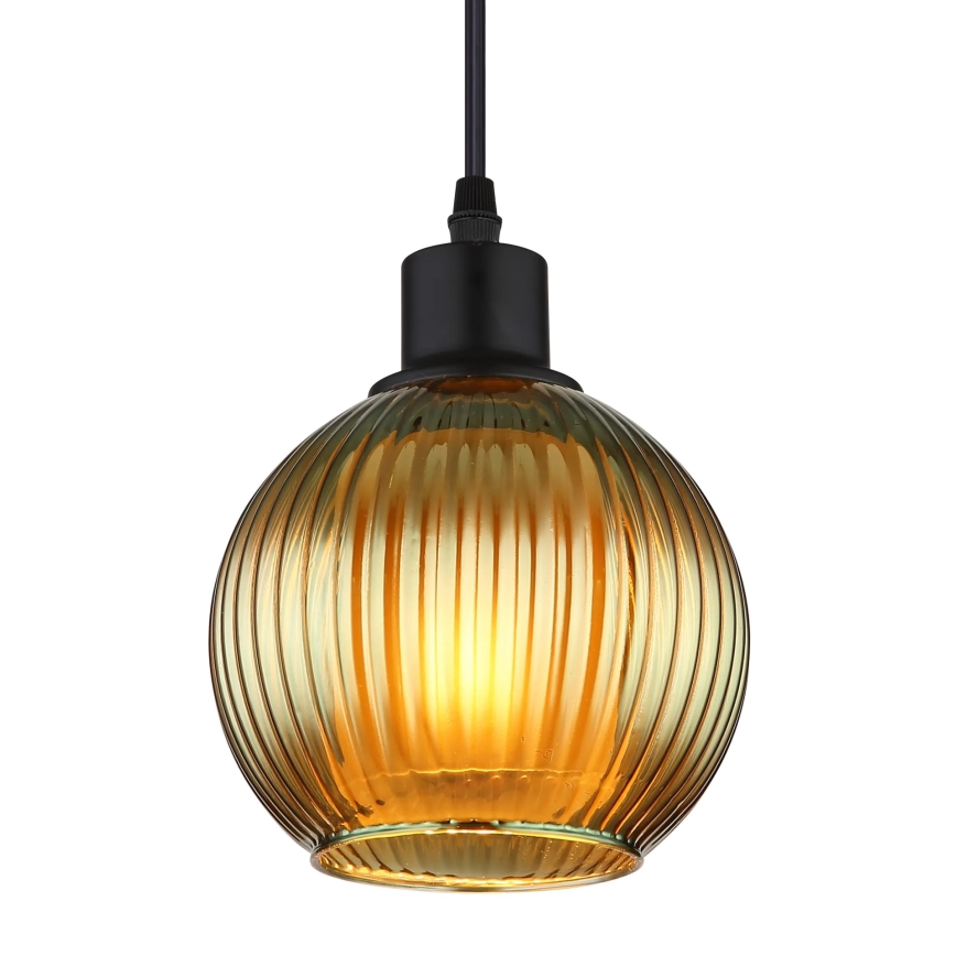 Globo - Candeeiro suspenso 1xE27/25W/230V diâmetro 15 cm verde