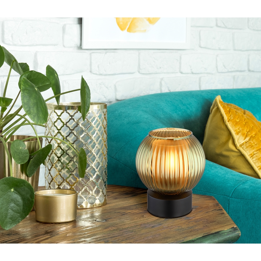 Globo - Candeeiro de mesa 1xE27/25W/230V diâmetro 15 cm verde