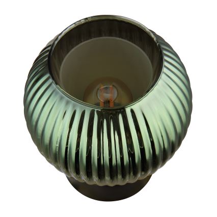 Globo - Candeeiro de mesa 1xE27/25W/230V diâmetro 15 cm verde