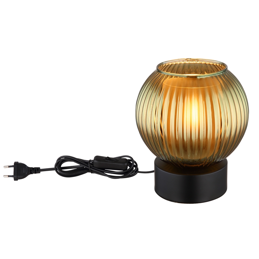 Globo - Candeeiro de mesa 1xE27/25W/230V diâmetro 15 cm verde