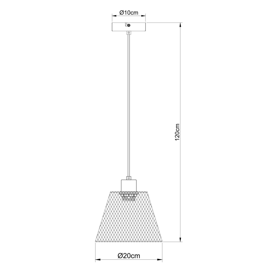 Globo - Candeeiro suspenso 1xE27/40W/230V diâmetro 20 cm