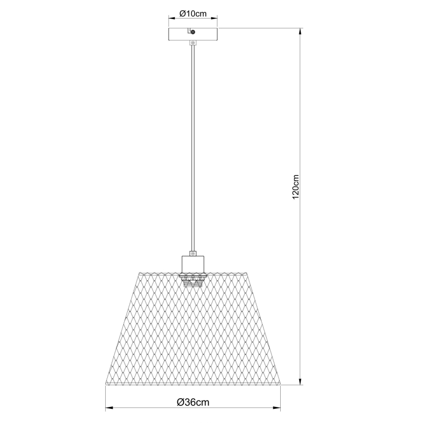 Globo - Candeeiro suspenso 1xE27/40W/230V diâmetro 36 cm