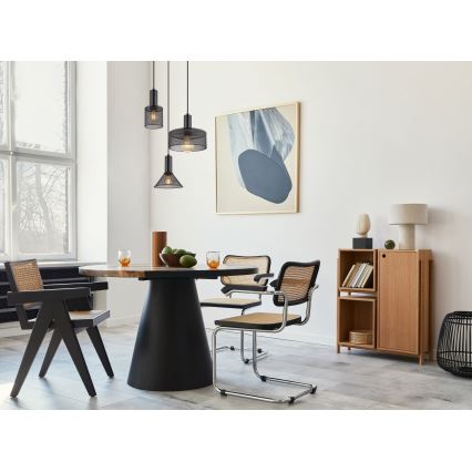 Globo - Candelabro suspenso 3xE27/60W/230V preto
