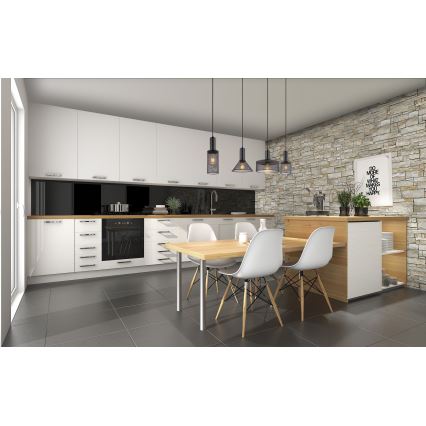 Globo - Candelabro suspenso 4xE27/60W/230V preto