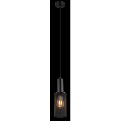 Globo - Candelabro suspenso 1xE27/60W/230V preto