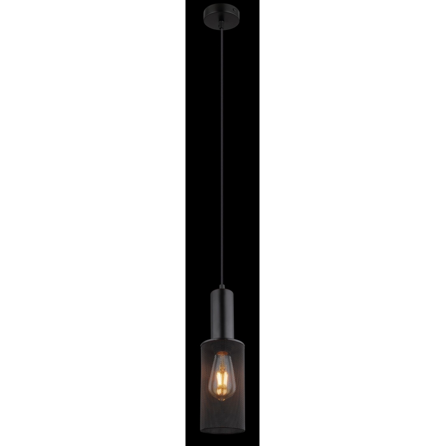 Globo - Candelabro suspenso 1xE27/60W/230V preto