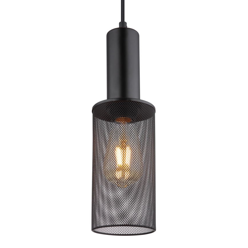 Globo - Candelabro suspenso 1xE27/60W/230V preto